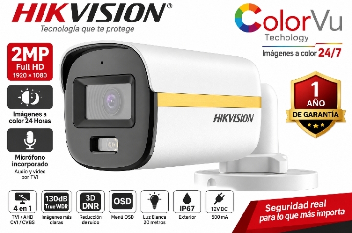 Cámara Hikvision DS-2CE10DF3T-FS