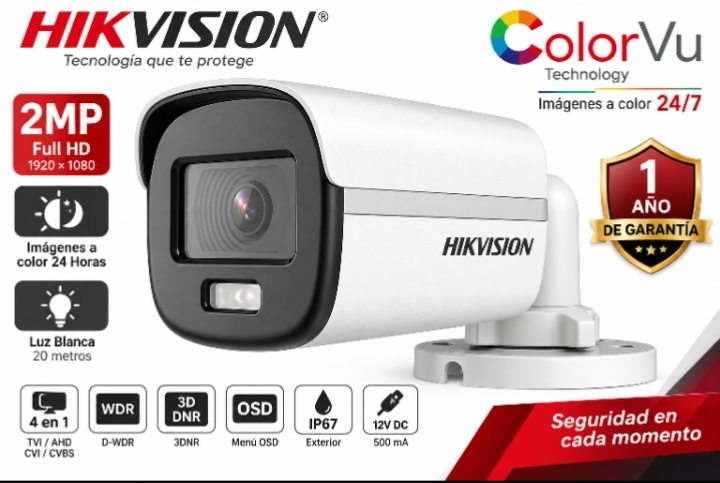 Cámara Hikvision DS-2CE10DF0T-F