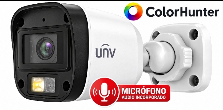 Cámara UNV ColorHunter 2MP con Audio