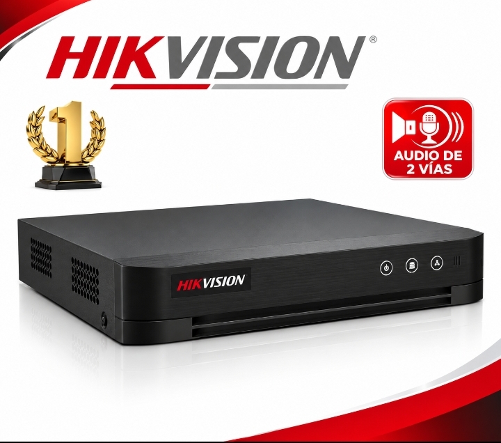 DVR Hikvision de 4 canales Turbo HD con tecnología AcuSense Lite